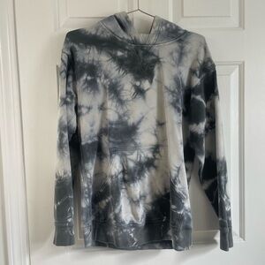 lululemon athletica Black and Gray Tie-Dye Hoodie